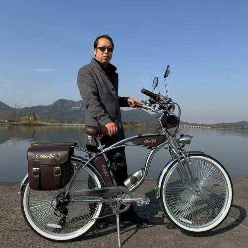 复古女士上海英伦城市通勤自行车