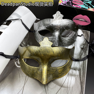 古风神秘简约半脸面具个性复古男女走秀假面化妆舞会派对仙女面罩