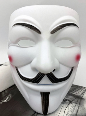 v字仇杀队面具全脸男万圣节cos化妆舞会成人派对假面抖音搞怪网红