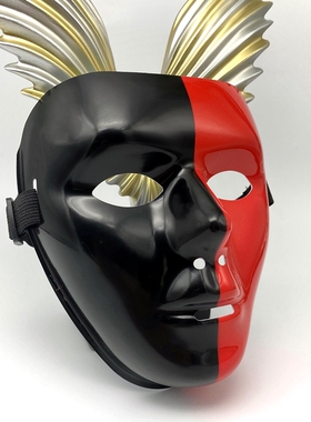 彩绘嘻哈街舞面具网红直播cos搞笑道具全脸假面男女万圣节面罩