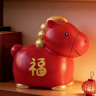 2026马年储蓄罐生肖儿童男女孩压岁钱存钱罐新年装饰摆件礼品礼物