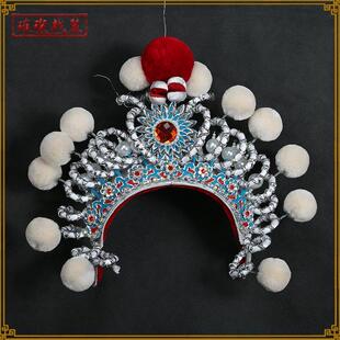 戏剧戏曲盔帽舞台演出古装白蛇传白蛇青蛇头饰高档青白蛇额子列