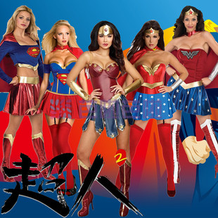 女超人服饰万圣节cos成人黑寡妇雷神蜘蛛侠正义联盟神奇女侠衣服