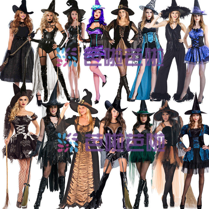 万圣节服装女巫 成人巫婆角色扮演服饰化妆舞会cosplay女巫演出服