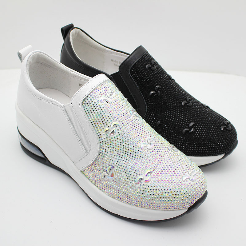 Fuguiniao special counter Spring new pattern leisure time Pure skin Stick drill Round air cushion Flat heel Single shoes M01D169C 9in the Women's Shoes, Low shoes  category - from Buy2taobao.com to provide professional Taobao agent buy service