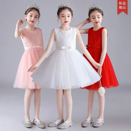 女公主蓬蓬裙无袖夏季