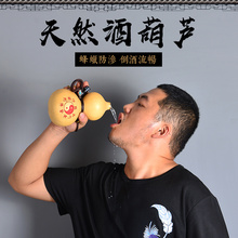 葫芦水壶酒葫芦装酒摆件济公天然仿古开口装水大号酒壶酒瓶随身