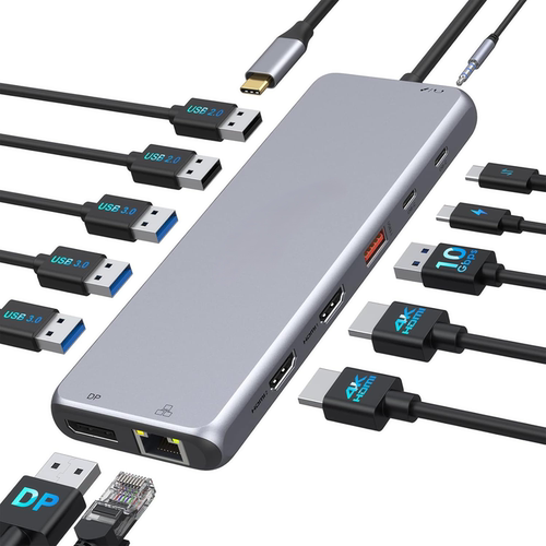代工Type-C扩展坞4K60Hz视频HDMI千兆网口PD100W供电USB3.0