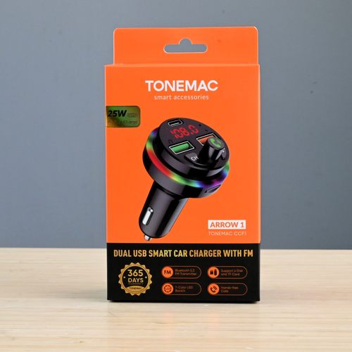 TONEMAC唐麦25W多功能车载充电器车内用双口电压车充超快充多功能