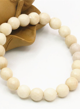 diy天然切面单圈情侣礼物手链