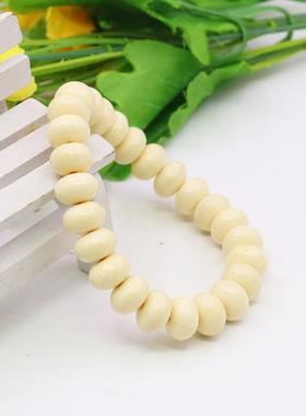 蜜蜡手串油菜花树脂象牙白手链佛