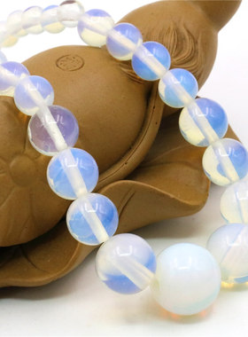 冰种短款天然水晶毛衣链