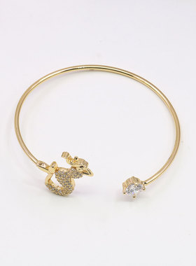 蛇年女神水晶特色手环手链开口