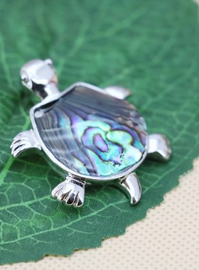 天然鲍鱼贝项链幻彩挂件配饰吊坠