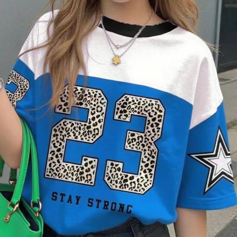 跨境欧美新款女装T恤大码短袖
