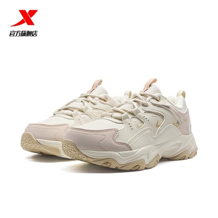 特步猫爪棉鞋丨跑鞋2025冬季女鞋户外女款二棉鞋正品减震运动鞋子