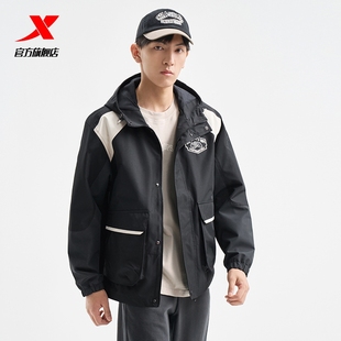 商场同款 秋季 特步篮球 Ball双层风衣男款 户外运动外套 Answer