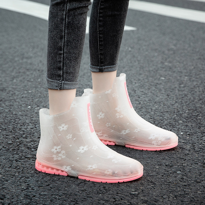 水鞋女款日系百搭中筒雨靴新款时雨鞋