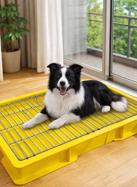 狗厕所中大型犬定点排便训练宠物专用防溅尿盆小狗定点防踩易清理