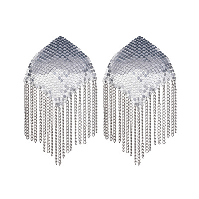 欧美金属流苏链条乳贴乳头装饰镂空配饰乳贴防凸点防走光隐形