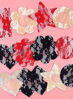 乳贴乳头装饰蕾丝乳贴乳头贴防凸点防走光隐形男女通用万圣节主题