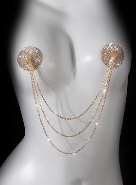 金属乳贴乳头装饰可重复使用乳贴乳头贴可翻片变色隐形男女