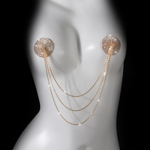 金属乳贴乳头装饰可重复使用乳贴乳头贴可翻片变色隐形男女