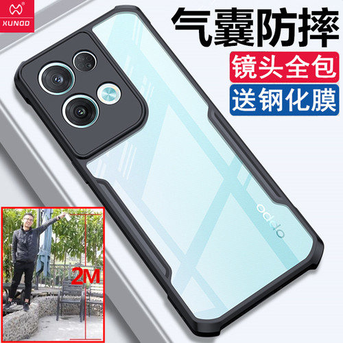 opporeno8手机壳气囊防摔外壳