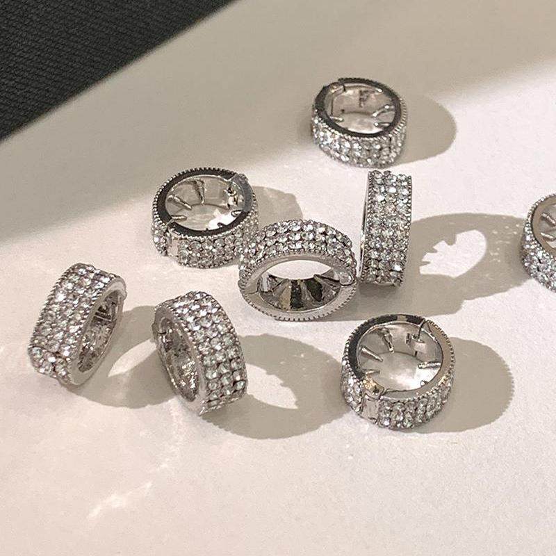 【下单立减50】金属银色圆形编发发扣个性甜酷发环发卡头饰女Y02