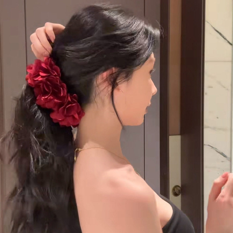 【下单立减50】美人鱼造型超大香蕉夹森系花花抓夹横着香蕉夹YZ07