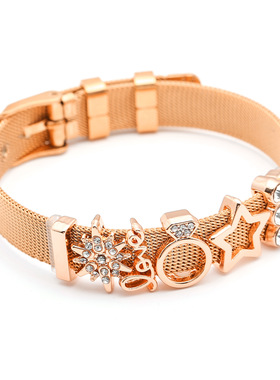 时尚单品手表链式手链 欧洲魅力手链DIY几何图案饰品