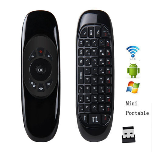 C120背光 USB 2.4G空中飞鼠 迷你MINI键盘 内置锂电