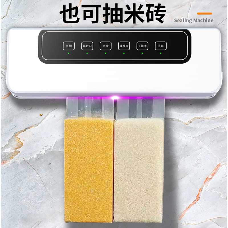 跨境全自动封真空封口机小型商用家用食品包装机塑封压缩干湿两用