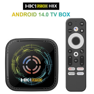 HK1 H8X机顶盒4/64 安卓14 全志H728高清8k带风扇网络播放器tvbox
