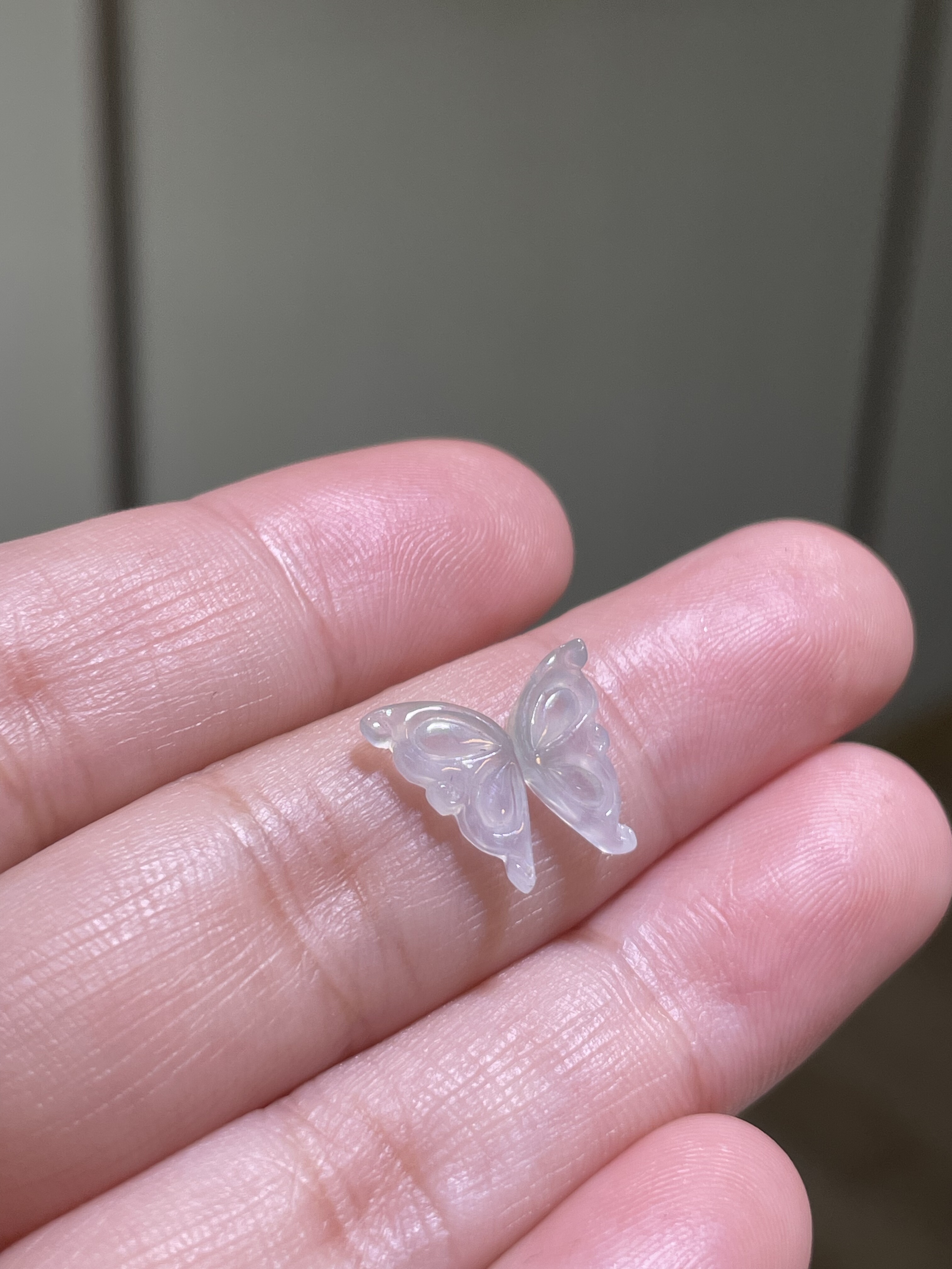 小邱翡翠珠宝 天然缅甸翡翠冰种起光蝴蝶1119