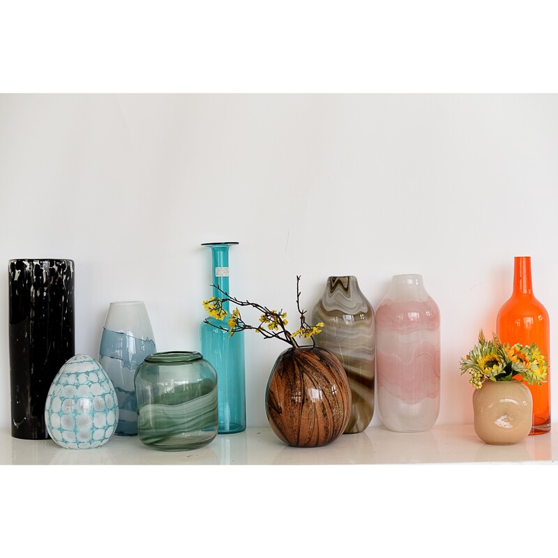 每周一三五上新 外贸样品手工玻璃艺术花瓶孤品捡漏家居装饰品