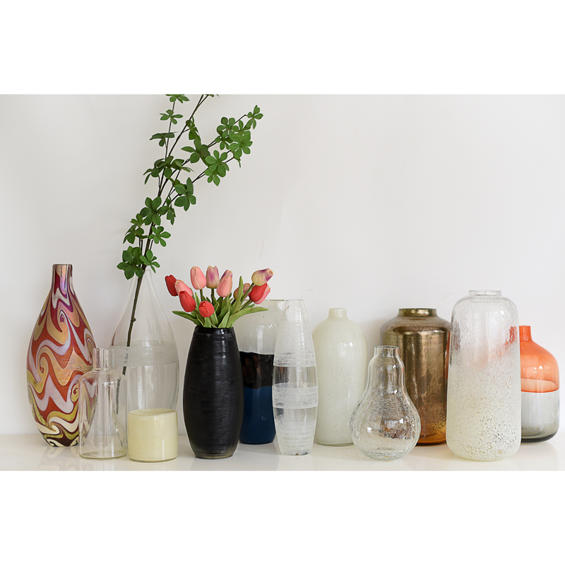 周历上新外贸样品手工玻璃花瓶