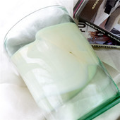 通透彩色手工创意桶形玻璃花瓶客厅电视柜居家装 饰水培摆件礼品i.