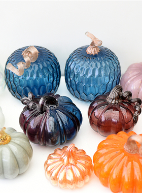 雏禾玻璃装饰品田园风家居摆件