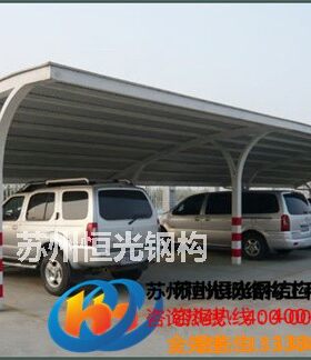 苏州玻璃雨棚钢架自行车棚方钢玻璃雨棚车库