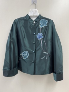 2026早春新款新中式国风刺绣外套女款小立领感气质宽松显瘦上衣