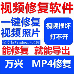 万兴易修WondershareRepairit修复损坏视频照片mp4修复会员版软件