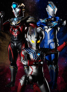 万代玩具SHF关节可动泰塔斯托雷基亚人偶 泰迦奥特曼三重形态风马