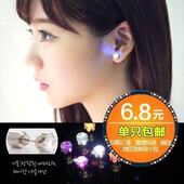 发光耳钉2024潮男女情侣耳环K歌酒吧led个性 精致闪光耳饰时尚 礼品