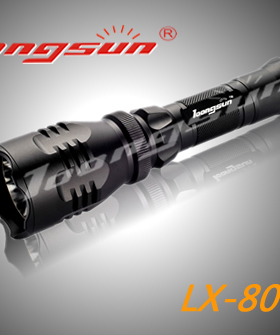 清货龙兴8014A强光手电筒充电手电筒 进口CREE 户外LEDQ5强光手电