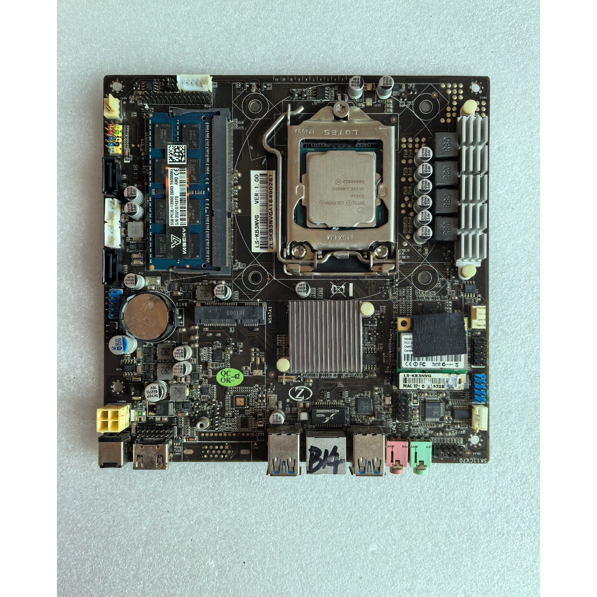 原装拆机一体机主板ZA-KB3NVG   1151针一体机电