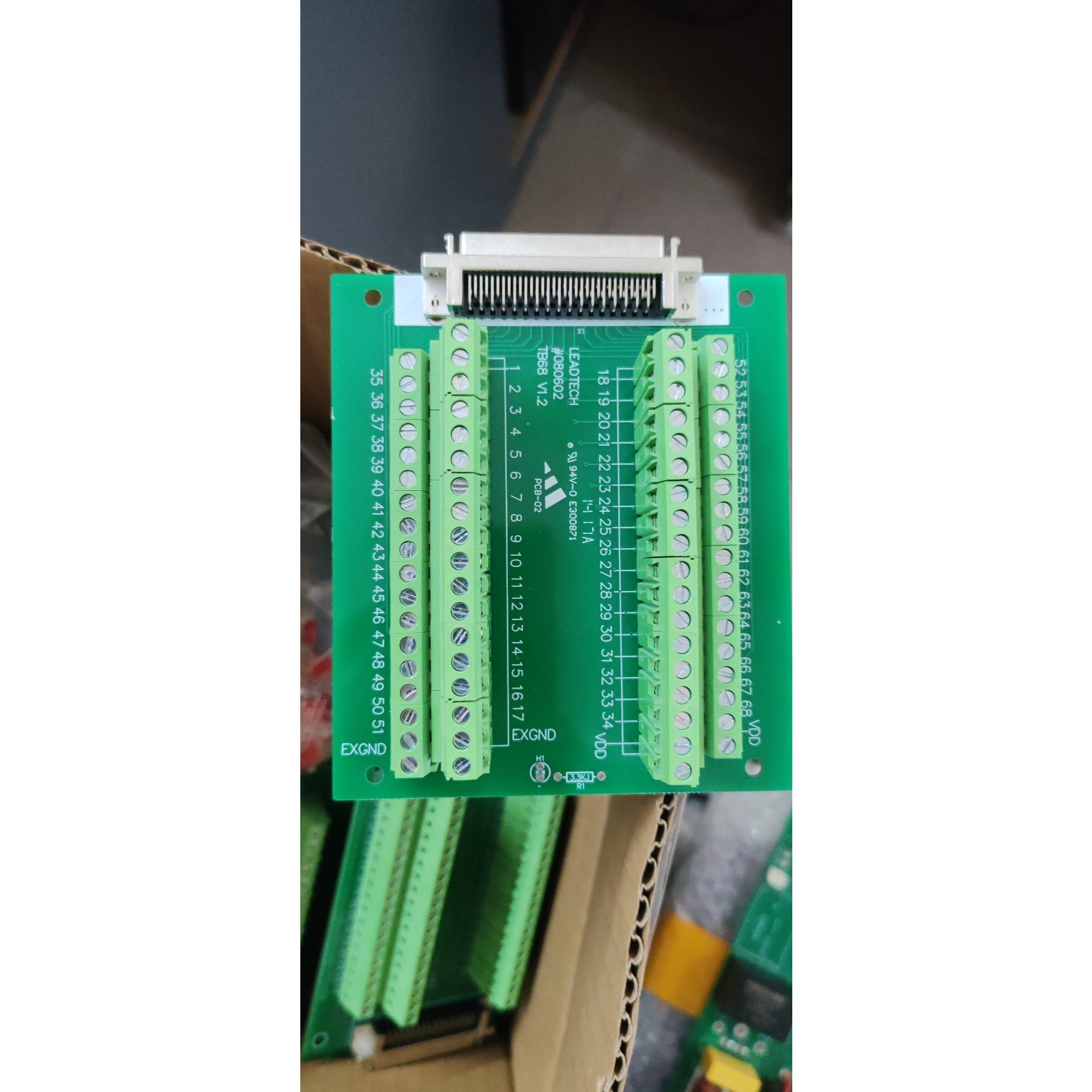 雷赛运动控制卡 ACC68C接线板,V1.2版本,全新未使用