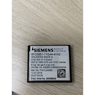 6FC5851 4YA0二手拆机840DE功能完 1YG44