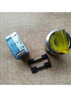 3SB3501-2LA31二位瞬时黄色带灯旋钮开关头.