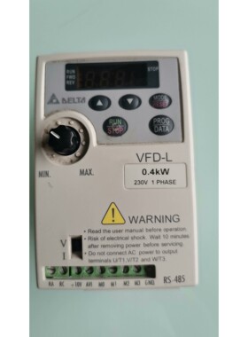 台达VFD004L21A变频器,0.4kw功率,230V单相